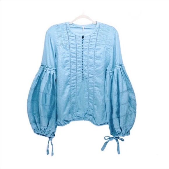 Free people baloon sleeve blouse - Picture 3 of 8